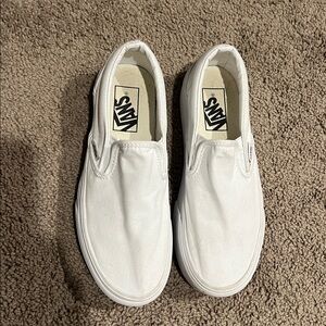 Vans Classic White platform Slip-On Shoes